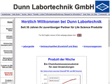 Tablet Screenshot of dunn-labortechnik.de